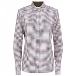 KOSZULA DAMSKA LE CHAMEAU STANWAY 5017 | navy check (1016) shirt dam.