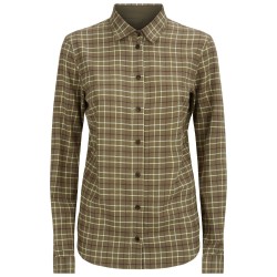 KOSZULA DAMSKA LE CHAMEAU STANWAY 5017 | yellow check (1019) shirt dam.
