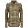 KOSZULA DAMSKA LE CHAMEAU STANWAY 5017 | yellow check (1019) shirt dam.
