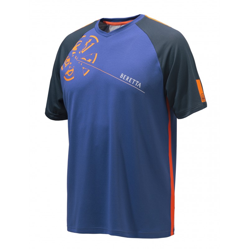 Koszulka BERETTA Bullseye T-shirt Blue Beretta