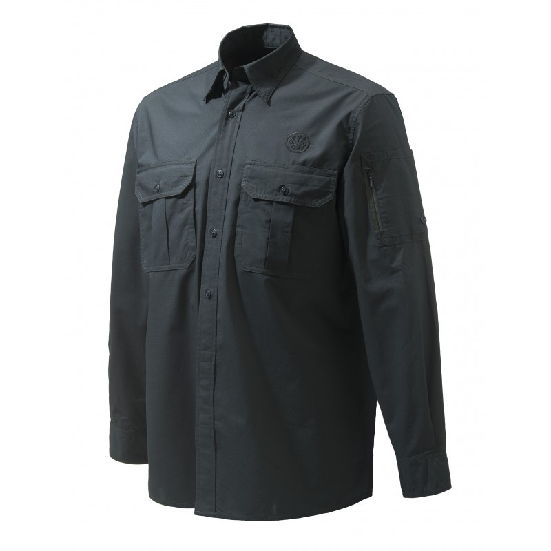 Koszula BERETTA Mortirolo Shirt Long Sleeve Black