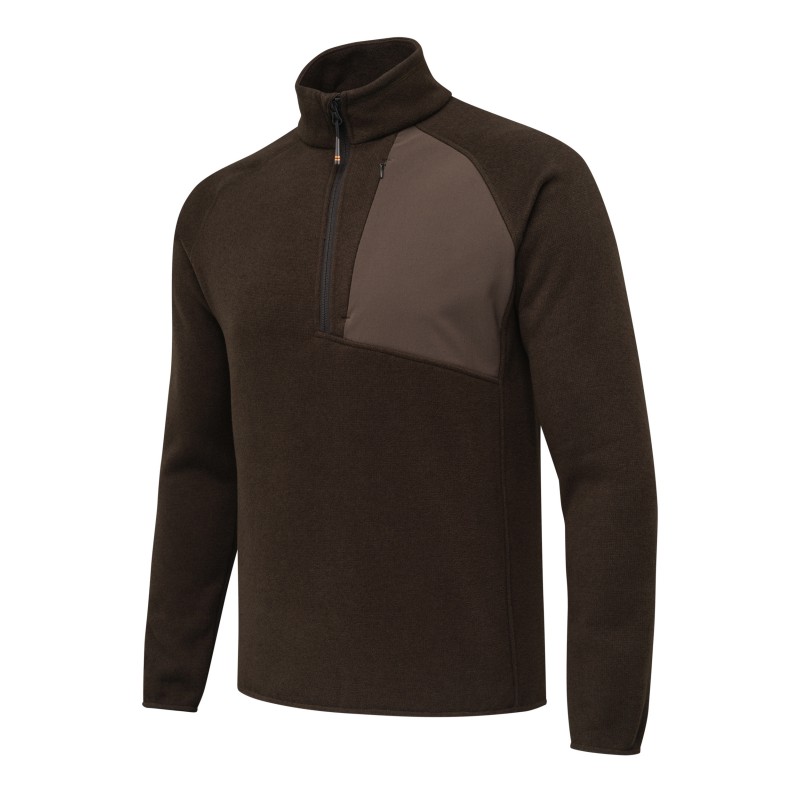Polar BERETTA Abisko Half Zip Brown Bark