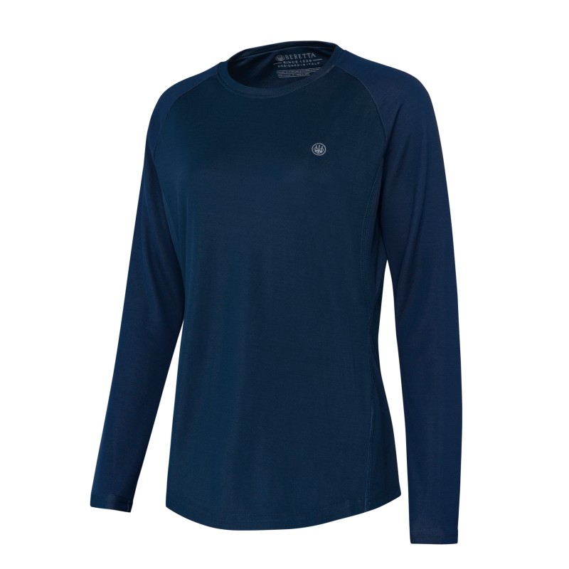 Koszulka damska Beretta Ciel Tech L/S Blue Total Eclipse
