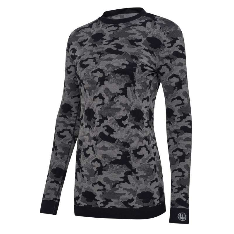 Koszulka LeSaut Sweater Black Camouflage