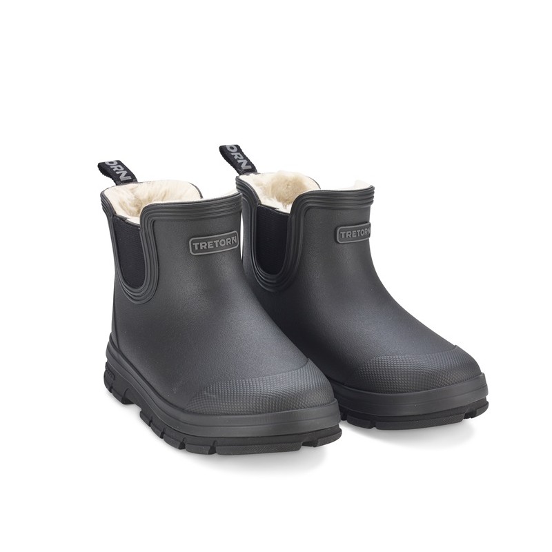 Kalosze dziecięce AKTIV CHELSEA WINTER Black