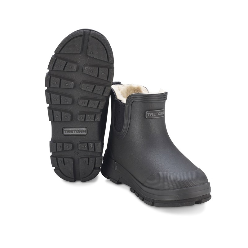 Kalosze dziecięce AKTIV CHELSEA WINTER Black