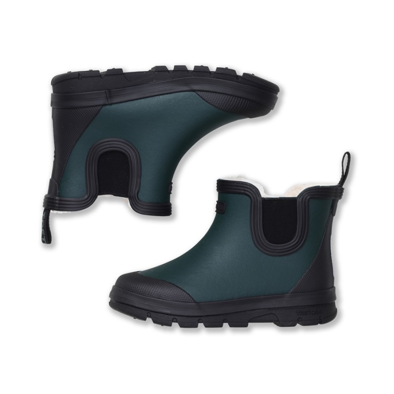 Kalosze dziecięce AKTIV CHELSEA WINTER Black/Frosted Green