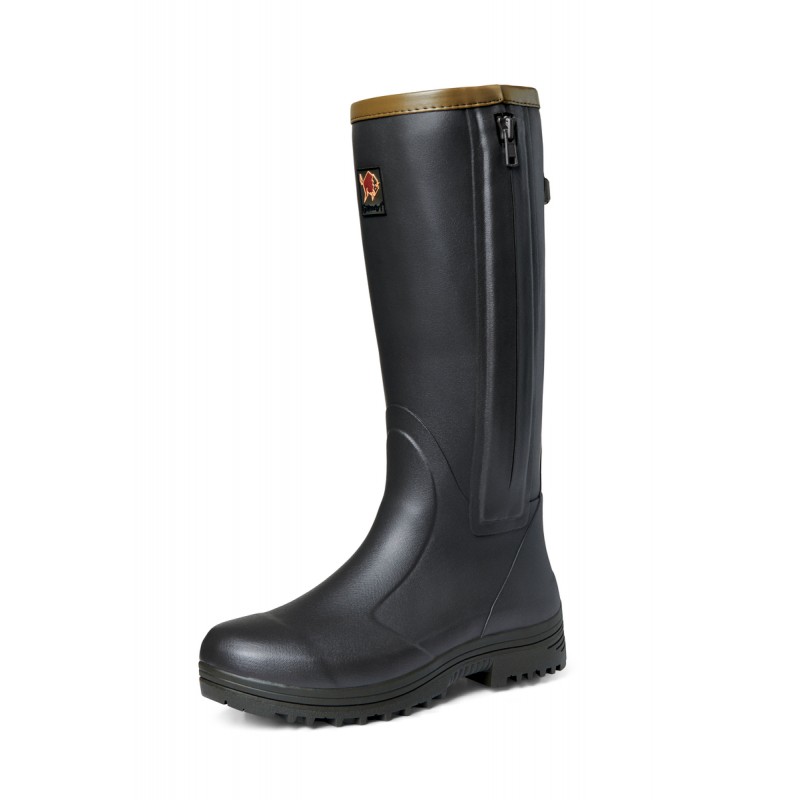 Kalosze Gateway1 Pheasant Game 18" Leather side zip - Black Olive